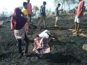 Warga Rontu Tewas Terbakar Saat Padamkan Kebakaran Lahan di Kolo