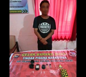 Simpan Dua Poket Sabu, Seorang Guru Agama di Sumbawa Barat Ditangkap