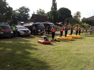 Antisipasi Bencana Alam, Polres Bima Kota Gelar Pasukan