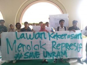 Mahasiswa Desak Rektor Unram Tertibkan Oknum Satpam Represif