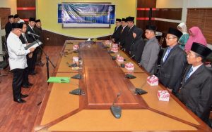 Lantik Tujuh Kepsek, Sekda Minta Sekolah Ciptakan Suasana Bahagia