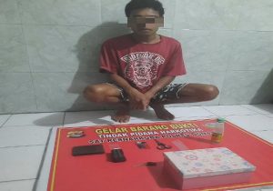 Seorang Pemuda di Dompu Ditangkap saat Tunggu Pembeli Sabu