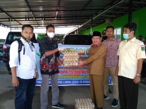 Satgas Covid Terima Bantuan 15 Ribu Butir Telur