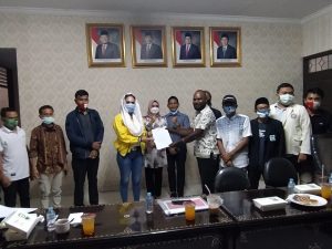 OKP Cipayung plus Mataram Sampaikan Tuntutan Penolakan UU Omnibus Law ke DPR RI Saat Reses di NTB