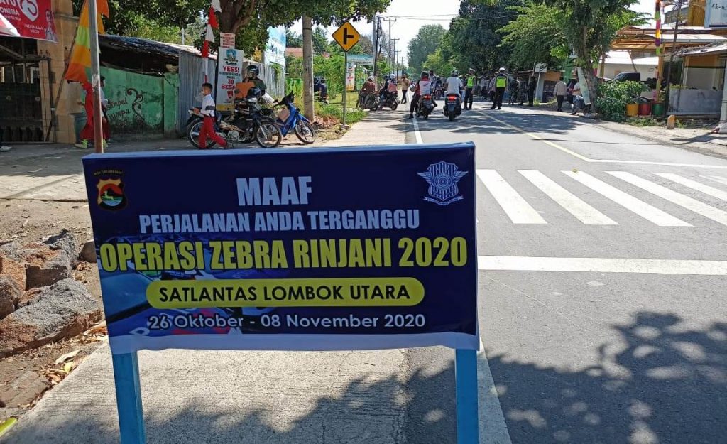 Polres Lombok Utara jaring 63 pelanggar di hari pertama operasi zebra gatarin