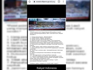 Situs Dinsos, BPSDM dan Biro Ekonomi Setda NTB Diretas, Isinya Tolak Omnibus Law