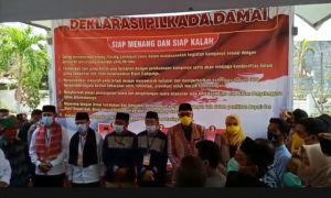 Wujudkan Pilkada Damai, Calon Bupati dan Wakil Bupati Bima Siap Kalah Siap Menang