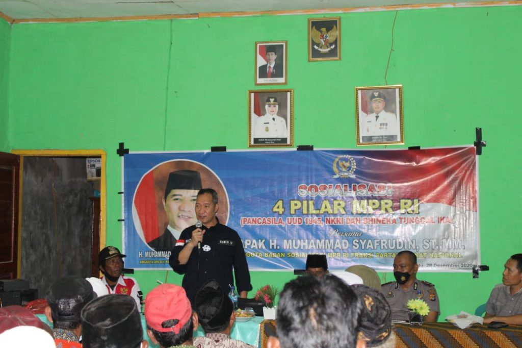 Muhammad Syafruddin sosialisasi empat pilar negara di pelosok desa di Bima