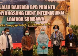Rakerda BPD PHRI, Wagub NTB Ajak Songsong Kebangkitan Pariwisata NTB 2021