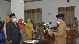Wali Kota Bima Lantik Asisten Administrasi Umum dan 20 Orang Kepala Sekolah 