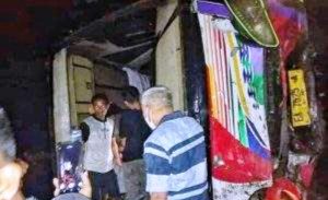 Bus terbalik di Nanga Tumpu Dompu, satu warga Manggena’e tewas di tempat