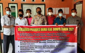 Panitia dan Calon Kades di Woja-Dompu Deklarasi Pilkades Damai