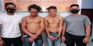 Mabuk, Ugal-ugalan, Ancam Pengendara dengan Parang, Dua Pemuda Asal Lambu Diseret ke Markas Brimob