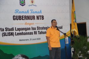 Gubernur NTB, Ungkap 3 Isu Strategis Dihadapan Peserta Lemhanas