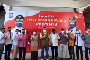 Gubernur NTB Bang Zul Launching JPS Gotong Royong PPKM NTB