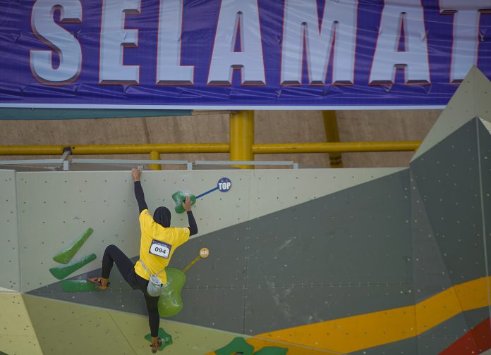 Nurul, atlet NTB berhasil mencapai top.