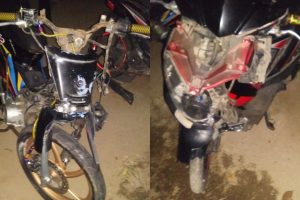 Diduga Malawan Jalur, Pengendara Supra dan Mio Tabrakan di Gangga Lombok Utara