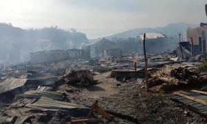 Diduga Bakar Sampah, 40 Rumah di Sape Bima Terbakar