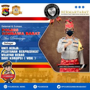Ucapan selamat Kapolres Sumbawa Barat atas prestasi WBK