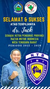 RSUD Provinsi NTB Mengucapkan Selamat Atas Terpilihnya dr. Jack sebagai Ketua Pengprov IMI NTB