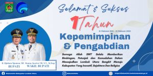 Selamat dan Sukses 1 Tahun Kepemimpinan dan Pengabdian Bupati dan Wakil Bupati Lombok Utara