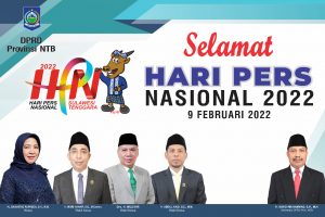 DPRD Provinsi NTB Mengucapkan Selamat Hari Pers Nasional Tahun 2022