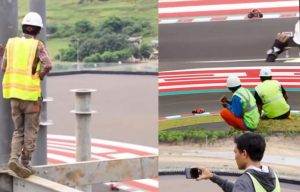Aksi Para Pekerja Nonton Tes Pramusim MotoGP Mandalika Jadi Sorotan Pembalap