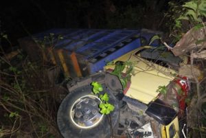 Rem Blong, Truk Bermuatan 5 Ton Jagung Terbalik di Punti Bima