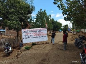 Rayakan 17 Agustus Dijalan Rusak, LTDS: Tanah Kelahiran Kami Dijajah