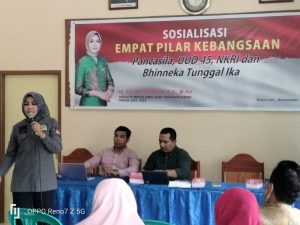 Gelar Sosialisasi 4 Pilar, Evi: Generasi Tidak Boleh Melupakan Sejarah Bangsa