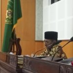 Terdakwa Muhammad Lutfi saat menjalani sidang di Pengadilan Tipikor Mataram, Senin (18/3).