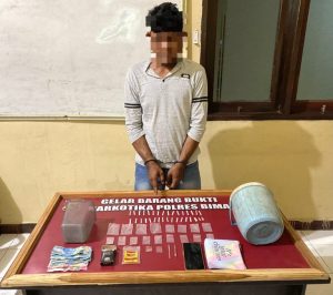 Bikin Resah, Pengedar Narkoba di Tambora Bima Ditangkap Polisi, Sita 33 Poket Sabu
