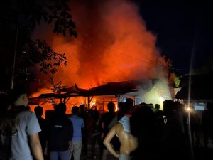 Asrama Polres Bima Kota Terbakar