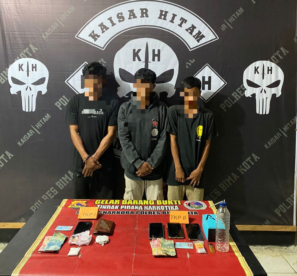 Napi Kendalikan Bisnis Sabu dari Lapas Lobar, Tiga Anak Buahnya Ditangkap di Bima