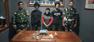 TNI Ringkus Tiga Pecandu Narkoba di Kota Bima