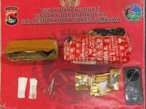 Polres Sumbawa Tangkap Mahasiswa saat Ambil Paket Berisi 500 Gram Ganja