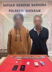 Kompak Edarkan Sabu, Ayah dan Anak di Jatisela Lombok Barat Ditangkap Polisi