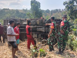 Kecelakaan Truk di Punti Soromandi, Buruh Jagung Tewas, Kades Wadukopa Luka-luka