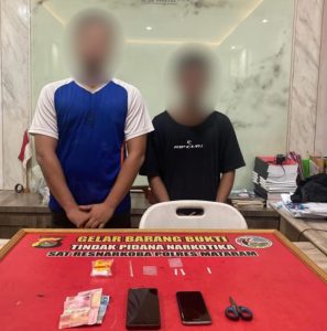 Gerebek Dini Hari, Polisi Amankan 2,48 Gram Sabu dan Dua Terduga Pengedar di Mataram