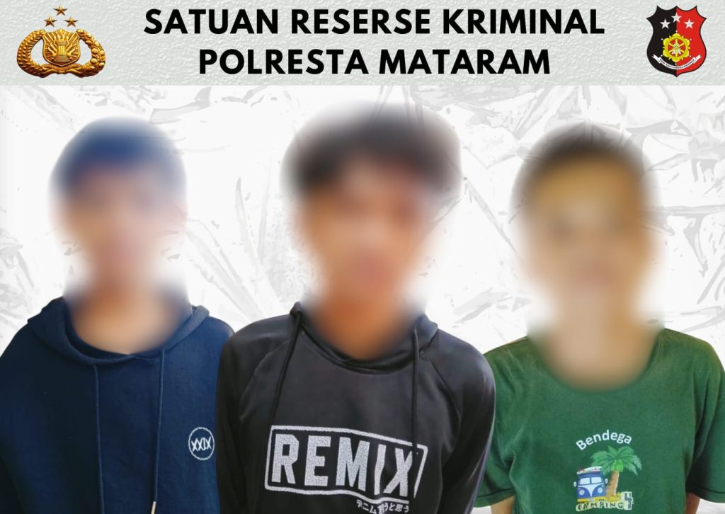 Tiga Remaja Mataram Diciduk Polisi, Diduga Cabuli Anak 14 Tahun di Kos-kosan