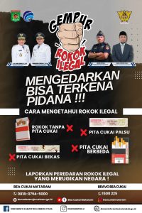 Diskominfo KLU Ajak Masyarakat Stop Jual Beli Rokok Ilegal Karena Bisa Terkena Pidana