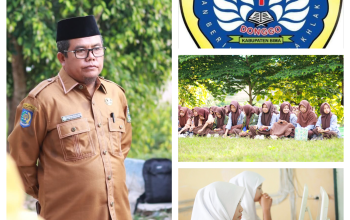 Kolase Kepala SMAN 1 Donggo dan Siswa