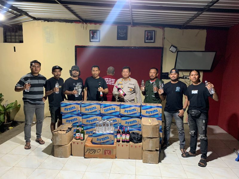 Kegiatan konferensi pers Polres Bima. (foto: istimewa)