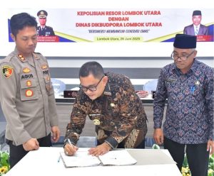 Sinergi di Bidang Pendidikan, Dikbudpora dan Polres Lotara Bersatu Bentuk Generasi Berkarakter