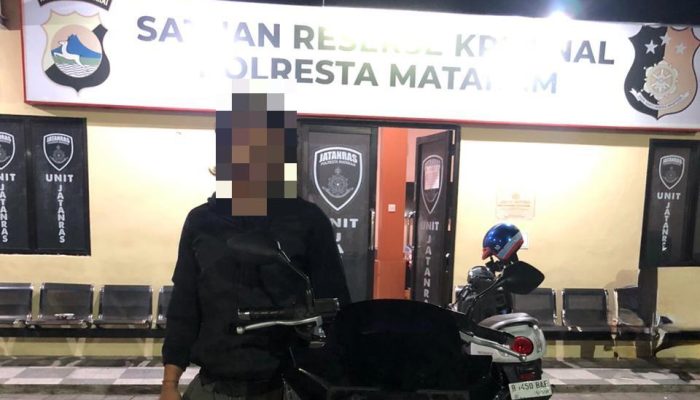 Curi Motor Saat Korban Buang Air, Pria Asal Loteng Ditangkap Resmob