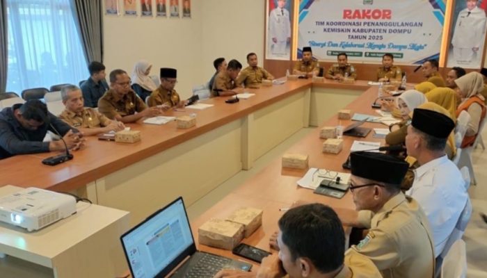 Wabup Dompu Pimpin Rakor Penanggulangan Kemiskinan, Ini Penekanannya