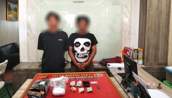 Edarkan Ganja 819 Gram, Mahasiswa Asal Kota Bima dan Sumut di Ciduk Polresta Mataram