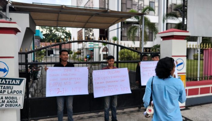 Demo Tiga Tempat, Mahasiswa Desak Usut Dugaan Korupsi Rehabilitasi Sarana Pendidikan dan Monopoli Proyek BP2JK NTB 2021-2025