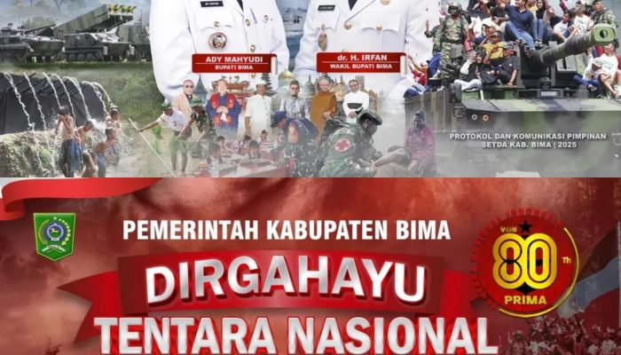 Bupati-Wabup Bima: TNI Prima, TNI Rakyat, Indonesia Maju