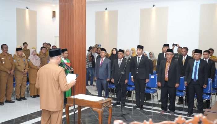 Lantik Pejabat Eselon II Kota Bima, Aji Man: Jabatan Bukan Sarana Memperkaya Diri